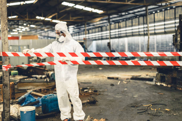 Professional Biohazard Cleanup technician working in Gresham, WI